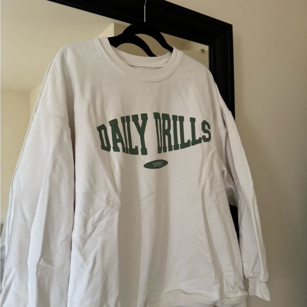 Daily Drills White Sweatshirt